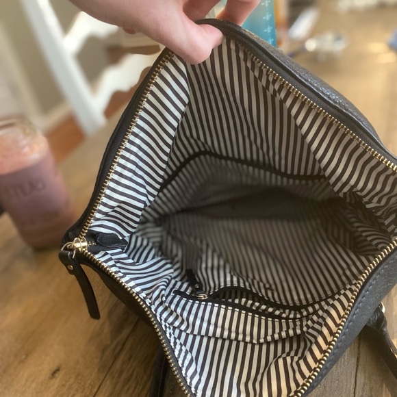 Kate Spade Bags Kate Spade Foldover Black Leather Satchel - Picture 4 of 6